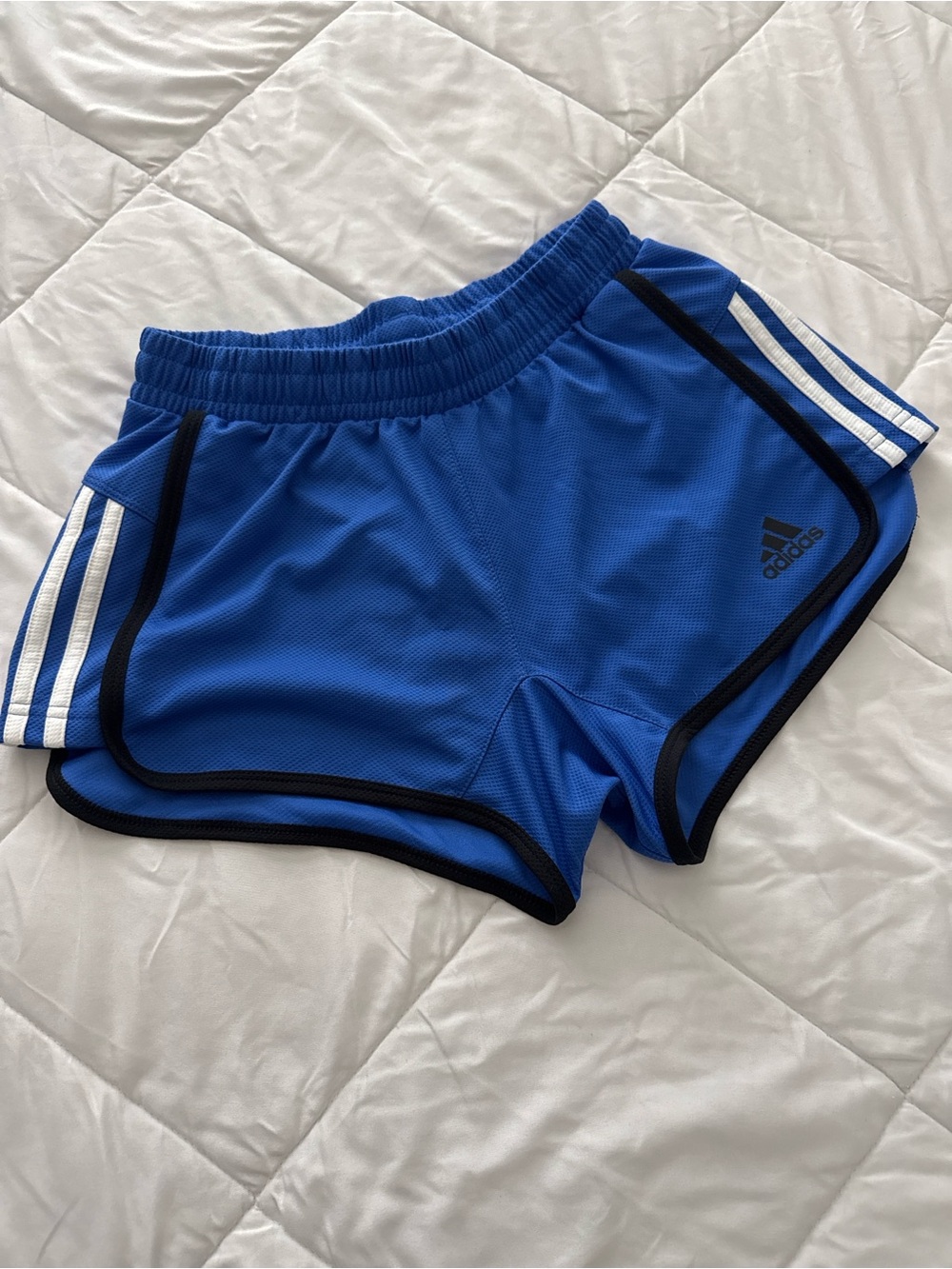 adidas Royal Blue Athletic Running Shorts with Black Trim